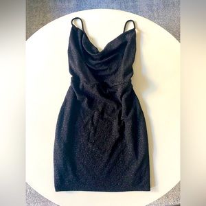 Black mini party dress